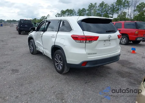2018 Toyota Highlander Le z USA, uszkodzony, nr VIN 5TDZARFH1JS035215